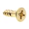 Prime-Line Wood Screw, Flat Head, Phillips Drive No. 10 X 3/4in Solid Brass 25PK 9035529 - alternate 1